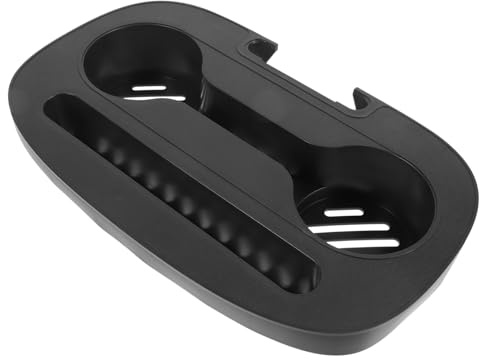 Uonlytech Bandeja Portabebidas para Silla Portátil, Soporte Plástico Resistente, Tamaño, Accesorio para Sillón Reclinable, Adecuado para Camping y Exterior, Bandeja Organizadora Compacta