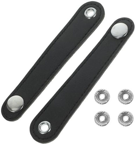 Ciieeo Cinturón de Fuelle para Acordeón Hebilla de Cuero, Doble Capa, Centro 10.4 Cm, Accesorio Ligero y Compacto para Conciertos y Práctica de Acordeón