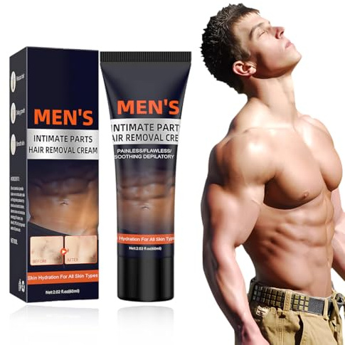 LQUYTA 1 Pièces Crème dépilatoire intime, Creme Depilatoire Homme Intime, Extra Douce Pour Les Zones Sensibles, Dépilatoires Peaux Sensibles