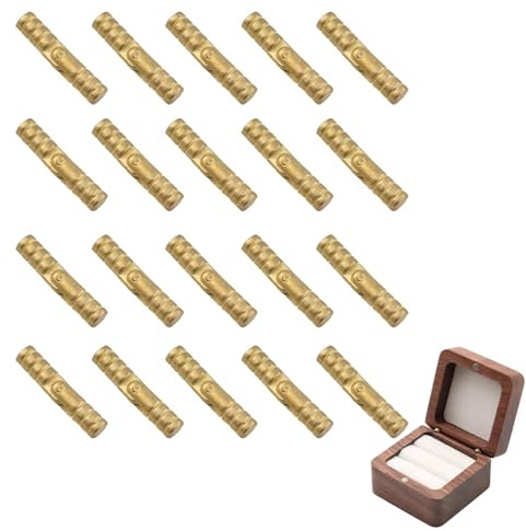20pcs Mini Charnière Invisible en Laiton,charnières cachées dorées en Alliage de Zinc, Charnières Invisibles de 5mm pour Boîte à Bijoux, Écrin, Boîte en Bois, Meubles Miniatures et Projets DIY