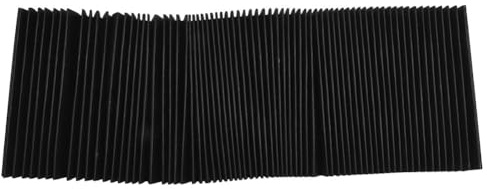MonoSora Fresatrice Flessibile Protettiva Fisarmonica Piatta Soffietto Copertura per Macchina CNC, Nero