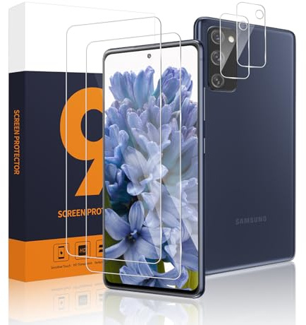 Carantee 2+2 Stück Schutzfolie für Panzerglas für Samsung Galaxy S20 FE 5G, 2.5D Hülle Freundllich 9H Härte Samsung S20 FE Displayschutzfolie, HD-Klar Anti-Bläschen S20 FE 5G Panzer Schutz Glas