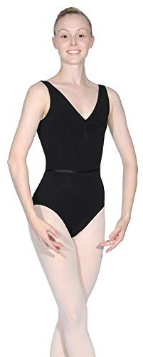 Capezio Ca1Ev 126 linne trikåer med nypa främre klass kollektion – svart, liten