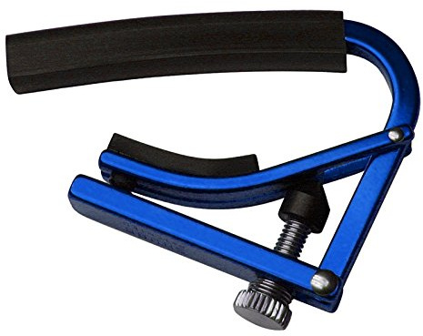Shubb Lite gc-20tl Gitarre 12 Saiten Capo – eloxiert silber blau