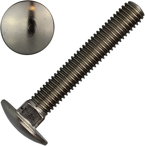 10 Stück Schlossschrauben M10 X 90/90 DIN 603 Edelstahl A2
