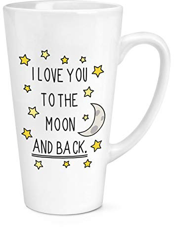 I Love You To The Moon And Back 17oz Groß Latte Becher Tasse
