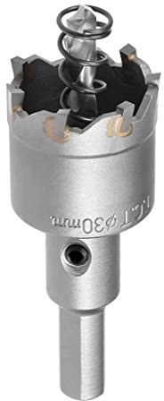 sourcing map Scie Cloche Carbure Trépan Scie à Trou 30mm pour 2mm Acier Inox Feuille Métal