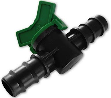 2 x 13 mm in-Line Tap Valve for Garden Micro Irrigation Watering System