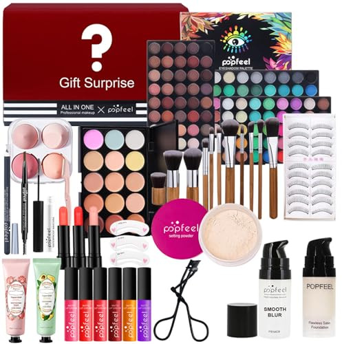 CHSEEO Kit per il Trucco di Bellezza, Set di Trucchi Completo Trousse di Trucchi Palette Ombretti Correttore Fard Cosmetics per il Trucco Palette Trucchi per Occhi, Viso e Labbra #6