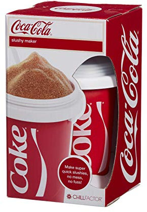 ChillFactor Coca Cola granizado - Taza Reutilizable para granizados, granizados caseros. Juguetes de Cocina