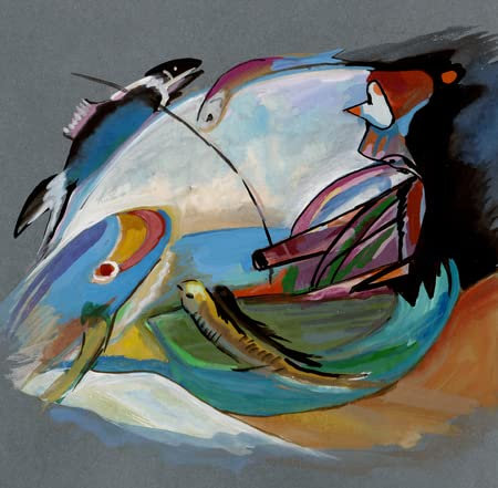 adrium Acryl-Bild 50 x 50 cm: Über Kandinskys Beweggründe, Fischer und seine Träume(115274333)