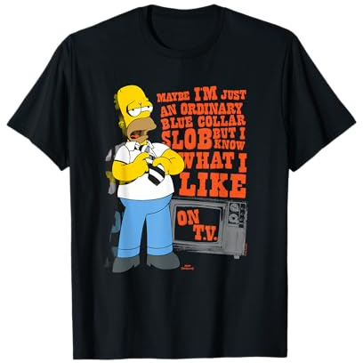 The Simpsons Homer Simpson Just an Ordinary Blue Collar Slob Camiseta