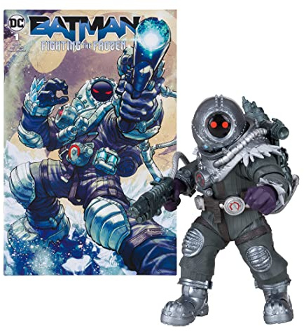 McFarlane Figura de Acción DC Mr. Freeze con cómic Batman Multicolor TM15924