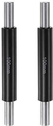 sourcing map 2pcs Standard Measuring Rod 100mm Caliper Micrometer Calibration Block Rod Outside Micrometer Rod Bar