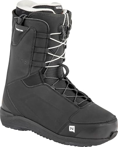Nitro Herr Anthem TLS All Mountain Freeride Freestyle snabbsnörningssystem båt snowboardbåt, svart, MP 27.5//EU 42 // US 9,5
