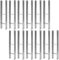Gimisgu Lot de 12 ancrages de poteau en H - Ancrage au sol pour poteau - Pour clôture et serre - Poteaux carrés en bois (141 x 600 mm)