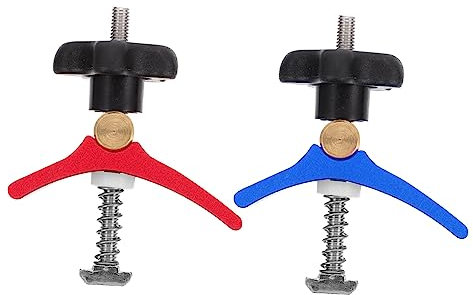 TOVINANNA 2pcs Multipurpose t Track Clamp Strong Clamping Force Hold Down Clamp for Wood and Metalworking
