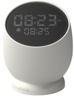 KREAFUNK Bell: kabelloser Wecker und Uhr (Weiß)