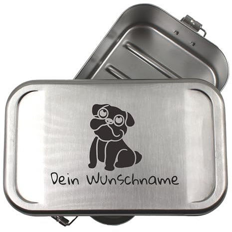 Leckerlidose personalisiert für Hunde mit Namen und Motiv Aufbewahrungsdose für Hundesnacks Geschenkidee für Tierliebhaber Hundekekse und Hundeleckerlis Behälter für unterwegs SÜSSERHUND (KLEIN)