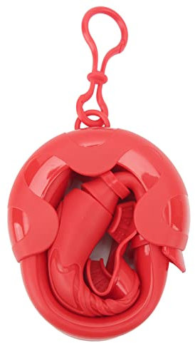 OKJHFD Immver Schnorchel-Set, Trockenschnorchel, Vollsilikon, weich, tragbar, mit Aufbewahrungsbox, Schnorchelschlauch für Erwachsene und Kinder, Schwimmtraining (Rot)
