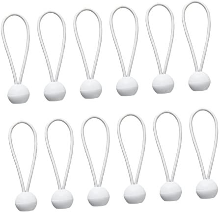 BELLIFFY 50stücke Bungee Cord Weiße Elastische Schnur Für Camping Zelt Und Planenbefestigung Fixieren Von Gegenständen Wie Tarp Kabeln Und