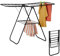 Relaxdays Tendedero Plegable, Tenderete Colada 2 Alas, 2 Niveles para Tender Ropa, 93 x 136 x 58 cm, Negro, Madera, 93x136x58 cm