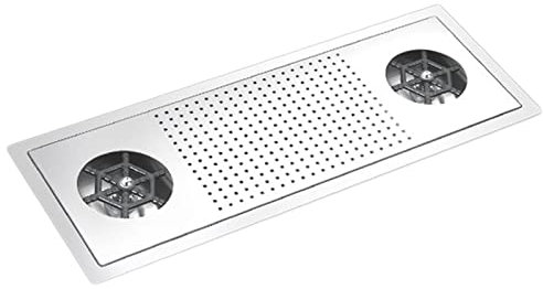 OWOHYG Évier de Bar avec rinceur de Verre, Petit évier Simple en Acier Inoxydable 304, évier de Cuisine sous Plan, avec kit de vidange, Couvercle, pour Poste de Travail de resta(65 * 26cm)
