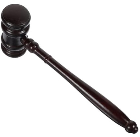 Alasum Judge Gavel Wooden Auction Hammer Solid Wood Auction Sale Mallet for Courtroom and Use