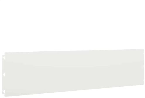 Gecheer 10 STK. Rasenkante Beetumrandung Beeteinfassung Raseneinfassung Zierzaun Zaun Ziergitter Beetzaun Beetabgrenzung Beet Einfassung Weiß 25x103 cm Kaltgewalzter Stahl
