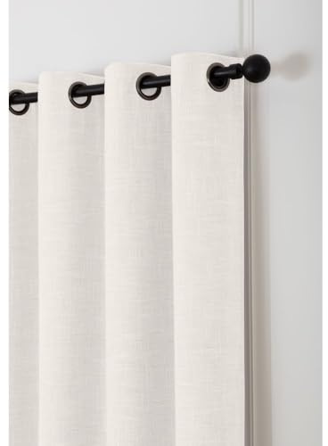 Moondream DecibelControl™ Rideau Anti-Bruit 3en1 | Isolation Phonique | Thermique Hiver+Été | 100% Occultant | Technologie Brevetée | Fabrication UE | Oeillets | Beige MC636 | 130L x 250H cm