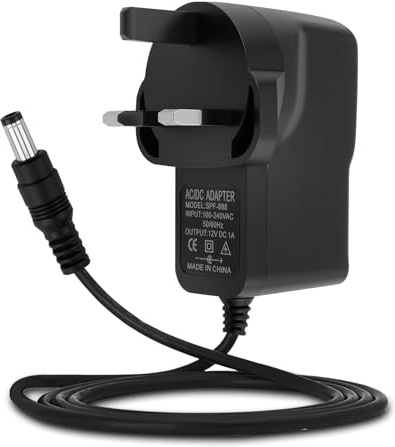 12V 1A Power Supply Adapter with 5.5mmx2.5mm Plug for Keyboard | AC/DC Adapter 100-240V 50/60Hz to DC Converter Charger, Switching Adapter for LED Strip Lights Routers CCTV Cameras