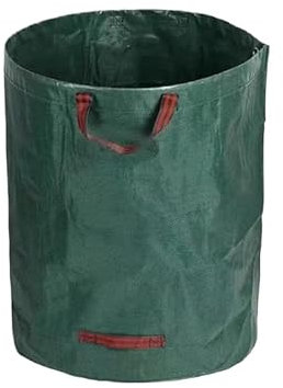 Bolsa de basura de jardín de gran capacidad de 500 L, reutilizable, impermeable, bolsa de basura para almacenamiento de hojas de patio (200 L)
