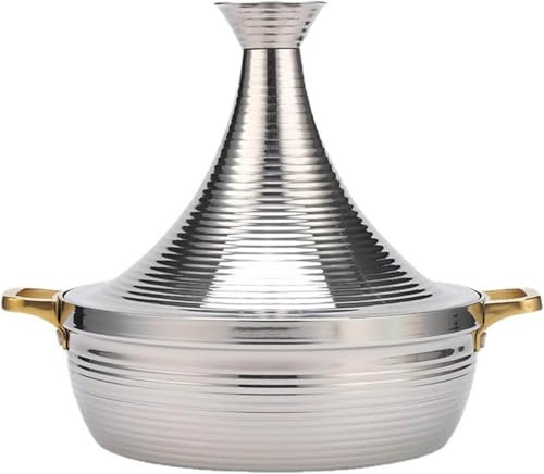 Moroccan Tagine Cooking Pot Tajine Cookware With Cone-Shaped Closed Lid Stew Casserole Slow Cooker For Induction Cooktop Gas Stove(Size:24cm,Color:B)
