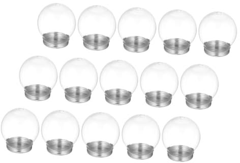 ERINGOGO 9stücke DIY Schneekugeln Transparente Kunststoff Wasserbälle Mit Abnehmbarem Deckel Für Kreative Bastelprojekte Für Weihnachtsdekoration Und Familienaktivitäten