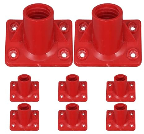 DECOMELODY 8pcs Plastic Broom Handle Connector for Scrub Brush Attachment Easy Quick Assembly Joint Adapter Extension for Floor Cleaning Fit for Mops and Brushes