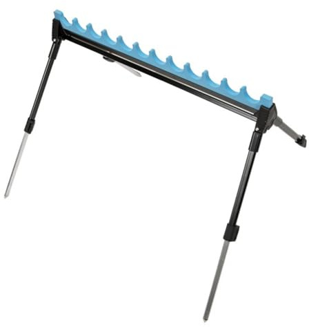 Hipzeepo Soporte Ajustable para Caña de Pescar de 2 Secciones y 4 Patas. Accesorio de Pesca.