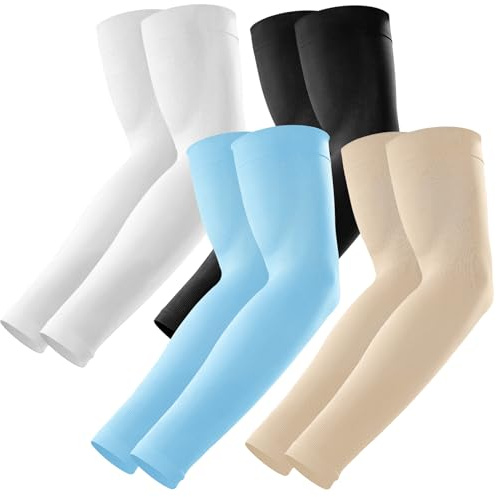 ROCK TAKIN Arm Sleeves for Men Women, UPF 50+ UV Sun Protection Cooling Sports Sleeves for Golf Baseball Football Work Running Cycling Tattoo Cover