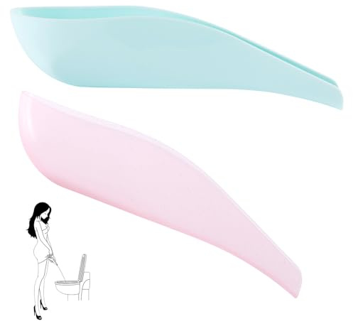 pclapora Pinkelhilfe für Frauen, 2er Set in Rosa & Blau, Urinierhilfe im Stehen mit Großer Öffnung, Wiederverwendbar für Outdoor, Camping, Wandern, Radfahren & Reisen