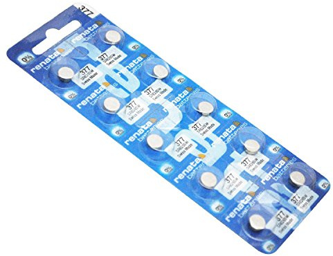 2 X 10 Renata Watch Batteries: 377 (SR626SW)