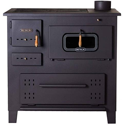 Stufa a legna in ghisa, bruciatore per ceppi, forno da cucina, Prity 13 kW