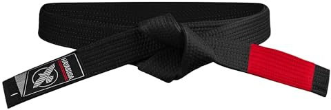 Hayabusa 2.0 Adult BJJ Belt - Premium Quality, IBJJF Compliant, Reinforced Double Stitching - Black, A2
