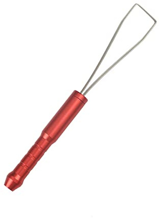 YMDK Stainless Steel Colorful Keycap Remover Puller for Poker Noppoo Cherry Leopold Varmilo Das Filco etc (Red)
