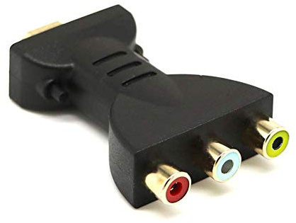 ECOSWAY Convertidor de audio HDMI a 3 RCA de vídeo con cabezal AV y adaptador hembra, para HDTV, Dvd proyector, 1 unidad