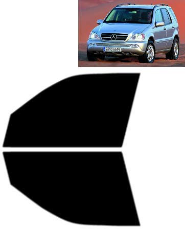 Passgenaue Tönungsfolie für-Mercedes ML W163 5-Türen 1998-2005 - Vordere Seitenscheiben (50% Hellschwarz)