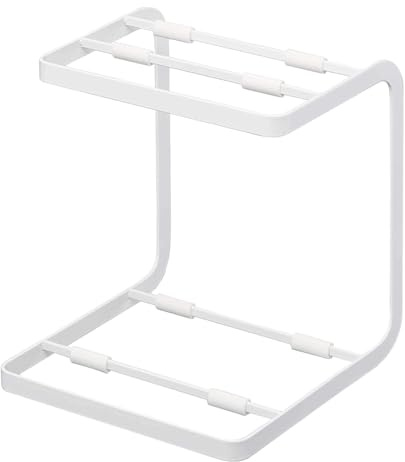 YAMAZAKI 5154 TOWER Pot Stand, white, Steel, 20.5 x 21 x 22.5 cm