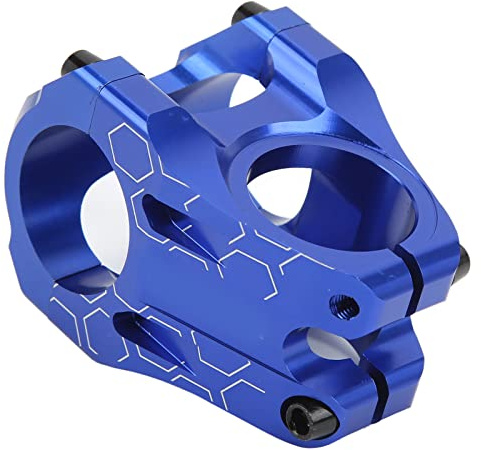 FRZY Attacco Manubrio Corto fresato CNC per Mountain Bike Blu