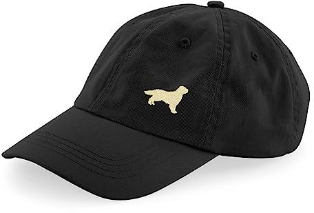 The House Of Dog: Golden Retriever Owner Gift. 100% Washed Chino Cotton Embroidered 6 Panel Unstructured Baseball Cap