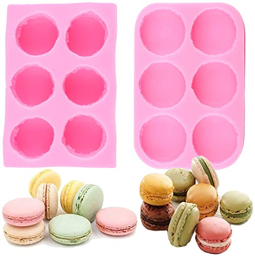 Macaron Silicone Mold DIY Pudding Dessert Donut Fondant Molds Cake Decorating Tools Candy Resin Clay Chocolate Gumpaste Moulds