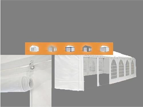 Ambisphere PVC 550gr/m² Seitenteil Seitenwand Eingangsplane Stirnseite PVC 2m Höhe mit zugluftklappe in verscheidenen Breiten