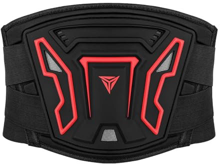 Ronyme Taillenschutz, Motorrad-Nierengurt, Ausrüstung, atmungsaktive Rückenstütze, Verstellbarer Riemen für Skaten, Skifahren, Heim-Fitnessstudio, l